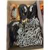 Image 4 : 2 TRAYS IOF ASSORTED RATCHET STRAPS AND CHAIN