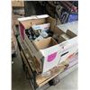 Image 2 : TRAY OIF ASSORTED STAINLESS BOLTS AND SCREWS, DOOR HARDWARE, ELECTRICAL CONNECTORS ETC