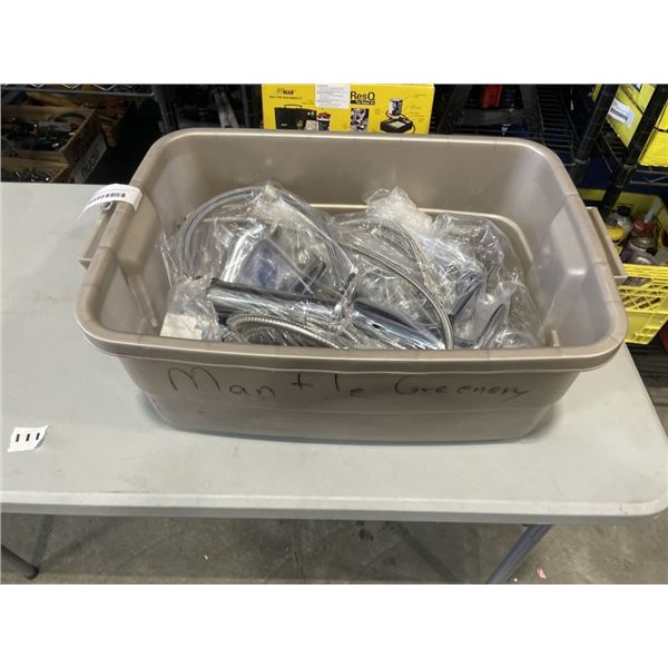 TOTE OF ASSORTED KITCHEN FAUCETS