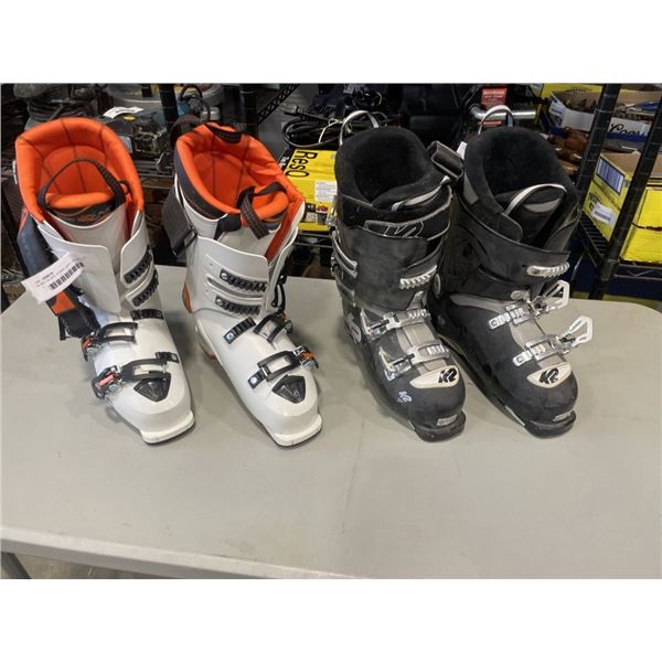 K2 BFC 90 AND ATOMIC HAWX 130 27/27.5 SKI BOOTS