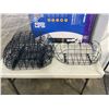 Image 1 : LOT OF BLACK METAL WIRE FLOWER BASKETS
