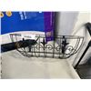 Image 2 : LOT OF BLACK METAL WIRE FLOWER BASKETS
