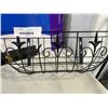 Image 4 : LOT OF BLACK METAL WIRE FLOWER BASKETS