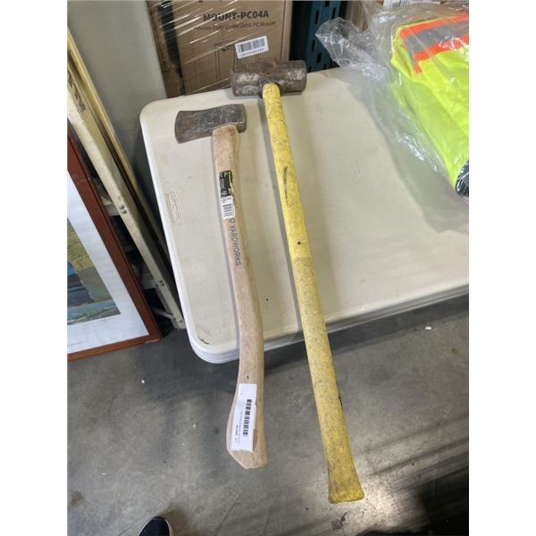 SLEDGE HAMMER AND AXE