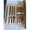 Image 4 : CASED SWEDISH AUGER BITS, AND TRAY OF ASSORTED DRILL BITS AND HOLE SAWS