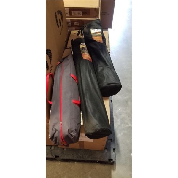 OUTBOUND 3 PERSON TENT AND 2 FOLDING CHAIRS
