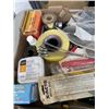 Image 3 : TRAY OF SHOP SUPPLIES. CLAMPS, LIGHTBULBS, ETC