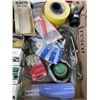 Image 4 : TRAY OF SHOP SUPPLIES. CLAMPS, LIGHTBULBS, ETC