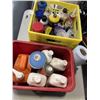 Image 1 : TOTE AND BUCKET OF ASSORTED SHOP SPRYAS AND TORCH CANNISTERS ETC