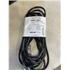 Image 4 : AS NEW 25FT BLACK  INDOOR OUTDOOR HEAVY DUTY LIGHTED 3 WIRE GROUNDED EXTENSION CORD 12AWG