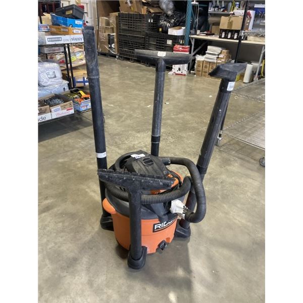 RIDGID SHOP VAC WITH ACCESSORIES