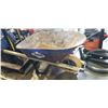 Image 1 : BLUE METAL TUB WHEEL BARROW
