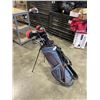 Image 1 : ASSORTED GOLF CLUBS, DRIVERS AND PUTTERS IN STAND BAG