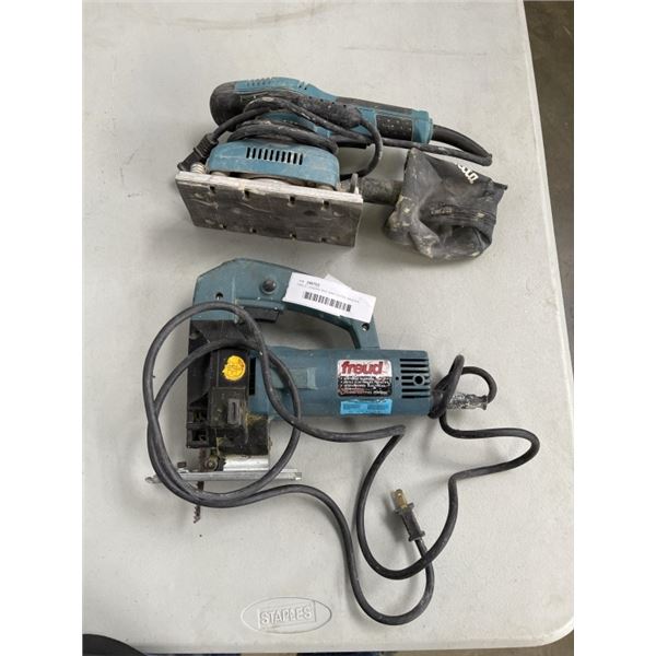 FREUD JIGSAW AND MAKITA PAD SANDER