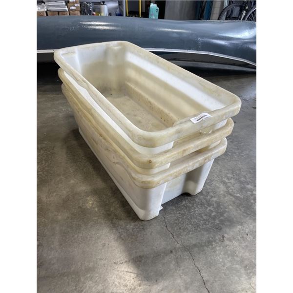 3 LARGE STORAGE BINS