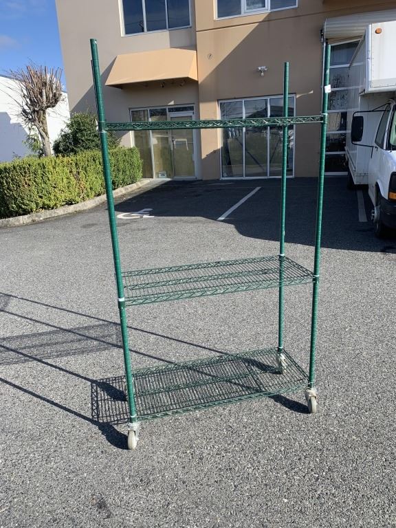 3 TIER ROLLING MOBILE RACK
