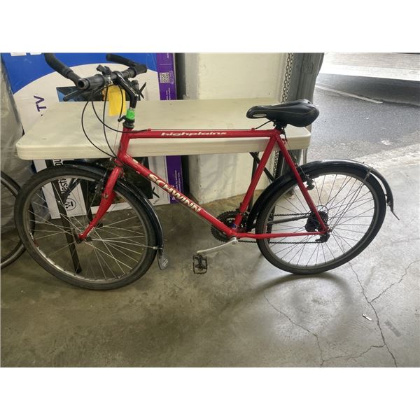 RED SCHWINN BIKE