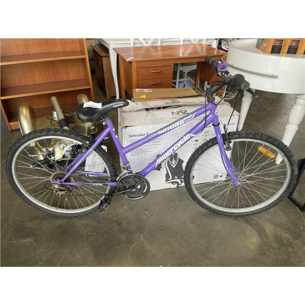 PURPLE SUPERCYCLE BIKE