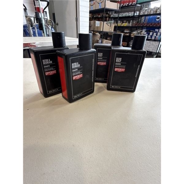 4 NEW UPPERCUT SHAMPOO'S, 240ML EACHG, 2 DETOX AND DEGREASE, AND 2 CLEAR SCALP, RETAIL  $16 EACH TOT