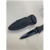 Image 3 : NEW SMITH AND WESSON 7.5 HRT BLACK FALSE EDGE BOOT KNIFE, HIGH CARBON SS