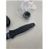 Image 4 : NEW SMITH AND WESSON 7.5 HRT BLACK FALSE EDGE BOOT KNIFE, HIGH CARBON SS