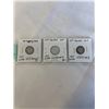 Image 1 : 3 CANADIAN SILVER 10 CENT 1903 EDWARD VII, 1913 AND 1917 .925 SILVER