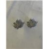 Image 1 : VINTAGE PAIR OF BOYD BOND SILVER MAPLE LEAF BROOCHES