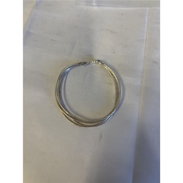 STERLING SILVER BANGLE - BRACELET, MARKED 925 ITALY