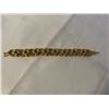 Image 1 : GOLD PLATED LINKS BRACELET HEAVY WEIGHT 7" LENGTH