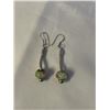Image 1 : STERLING SILVER PAIR OF EARRINGS W/ PANDORA STYLE BEADS, MARKED 925 EACH 1.5" LENGTH