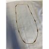 Image 1 : VINTAGE HIGH CARAT GOLD PLATED NECKLACE 33" LENGTH IN GOOD CONDITION