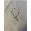 Image 1 : STERLING SILVER W/ GOLD OVERLAY BRACELET W/ GENUINE PEARL CHARM, MARKED DYADEMA 925 ITALY