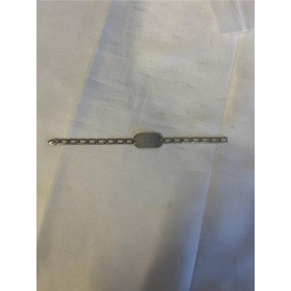 VINTAGE STERLING SILVER BRACELET, ORIGINAL CLASP, MARKED STER