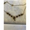 Image 2 : VINTAGE NECKLACE W/ 25 BLUE SAPPHIRE STONES IN "THE BAY BOX"