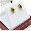Image 2 : 10KT YELLOW GOLD NATURAL CITRINE (0.65CT) EARRINGS, W/A $700.00. CITRINE IS THE BIRTHSTONE FOR NOVEM