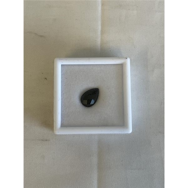 3.2CT NATRUAL BLACK ONYX, UNTREATED, PEAR CUT
