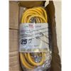Image 2 : AS NEW 25FT YELLOW  INDOOR OUTDOOR HEAVY DUTY LIGHTED 3 WIRE GROUNDED EXTENSION CORD 14AWG