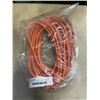 Image 1 : AS NEW 50FT ORANGE  INDOOR OUTDOOR HEAVY DUTY LIGHTED 3 WIRE GROUNDED EXTENSION CORD 16AWG