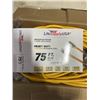 Image 3 : AS NEW 75FT YELLOW  INDOOR OUTDOOR HEAVY DUTY LIGHTED 3 WIRE GROUNDED EXTENSION CORD 16AWG