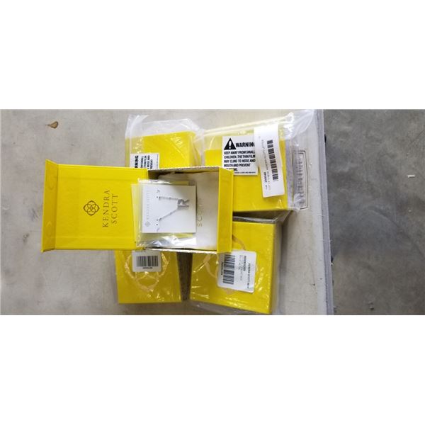 LOT OF 5 NEW  KENDRA SCOTT LETTER PENDANTS ASSORTED LETTERS