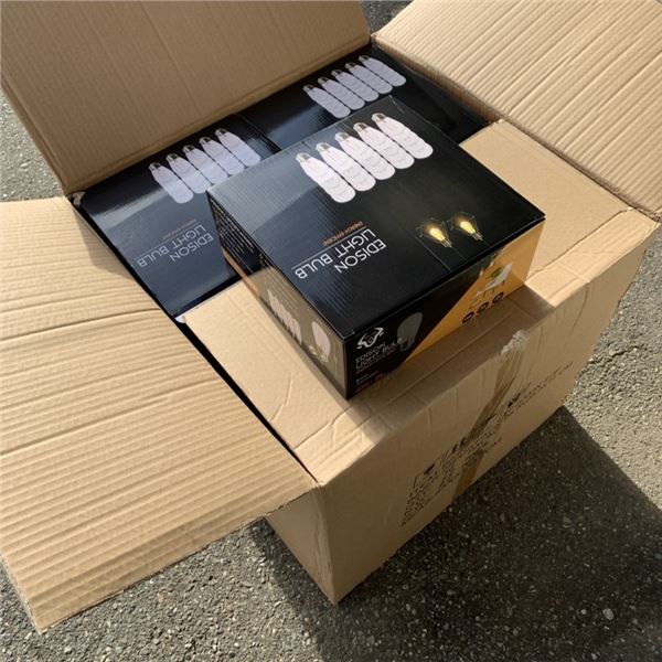 CASE OF 16 BOXES OF BERELLI S14 2200K E26 STANDARD SOCKET EDISON LIGHT BULBS 25 COUNT PER BOX RETAIL