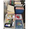 Image 1 : LARGE LOT OF OFFICE FILE FOLDERS, BINDERS, ETC
