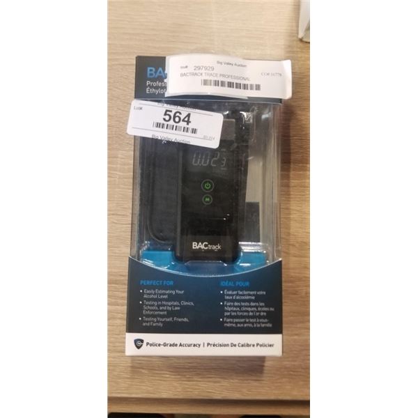 BACTRACK TRACE PROFESSIONAL BREATHALYZER - TESTED WORKING, RETAIL $139