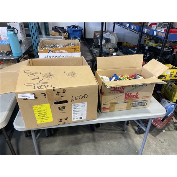 2 BOXES OF LEGOS