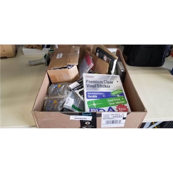 NEW AMAZON OVERSTOCK ITEMS INCLUDING ART SUPPLIES LIKE CHALK BORAD STICKERS AND VINYL STICKER SHEETS