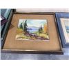 Image 7 : LOT OF FRAMED WATER COLOURS AND OIL PAINTINGS