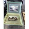Image 8 : LOT OF FRAMED WATER COLOURS AND OIL PAINTINGS