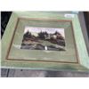 Image 9 : LOT OF FRAMED WATER COLOURS AND OIL PAINTINGS