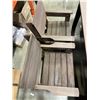Image 4 : SOLID WOOD PATIO TABLE WITH 4 CHAIRS AND BENCH