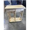 Image 1 : PINE ROLLING DROP SIDE KITCHEN CART